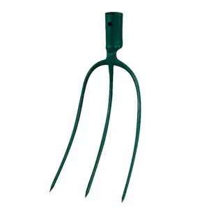 3-prong hay forks with wooden handle Leborgne image-1