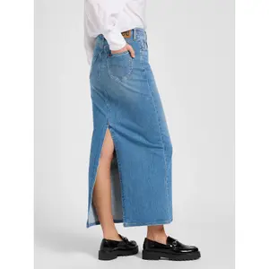 Falda vaquera Lee Back Slit Maxi image-3