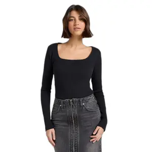 Dames-T-shirt met lange mouwen Lee Square image-0