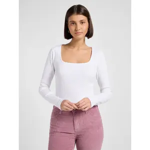 Dames-T-shirt met lange mouwen Lee Square image-0