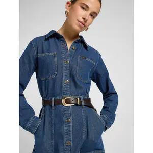 Vestido de ganga feminino Lee Denim Utility image-4