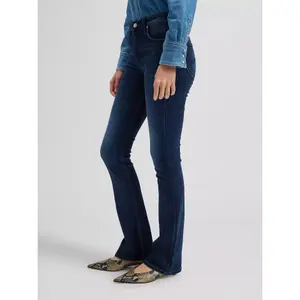 Straight jeans til kvinder Lee Breese Boot Darker Days image-3