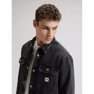 Oversized long shirt jacket Lee image-4