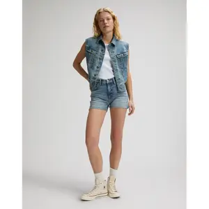 Short en jean femme Lee Rider 3" image-0