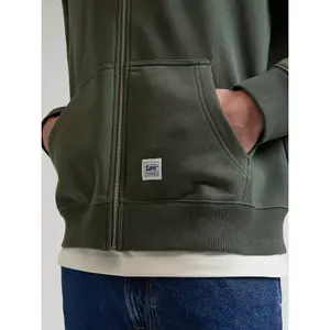 Full zip hoodie Lee Oak Moss image-4