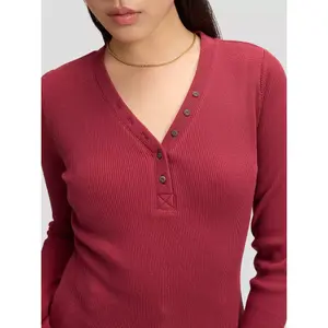 Women's long sleeve T-shirt Lee Henley image-5