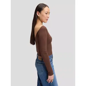 Women's long sleeve T-shirt Lee Open Back image-4