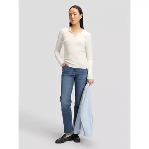 Women's long-sleeved polo shirt Lee image-4