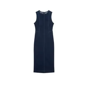 Sleeveless denim dress for women Lee image-0