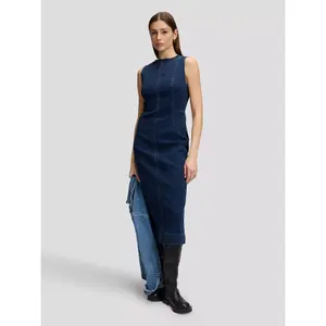 Sleeveless denim dress for women Lee image-2