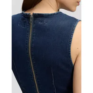 Sleeveless denim dress for women Lee image-6