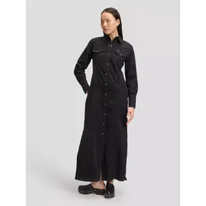 Women's Long Sleeve Denim Shirt Dress Lee Western image-1