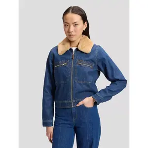 Giacca in jeans con zip donna Lee image-4