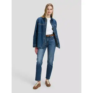 Dames Straight jeans Lee Carol Dark Cobalt image-3