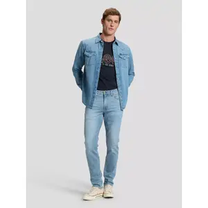 Klassisk jeansskjorta med lång ärm Lee image-5