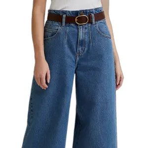 Wide leather belt for women Lee image-0