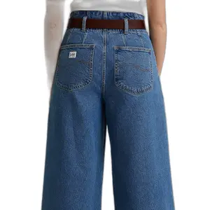 Wide leather belt for women Lee image-1