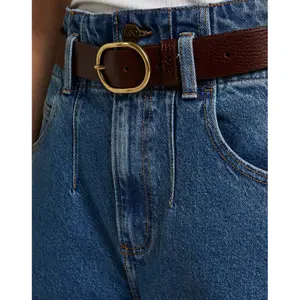 Wide leather belt for women Lee image-2