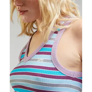 T-shirt de mulher Lee 70S Rib Top Shasta image-4