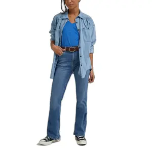 T-Shirt mit V-Ausschnitt, Damen Lee image-3