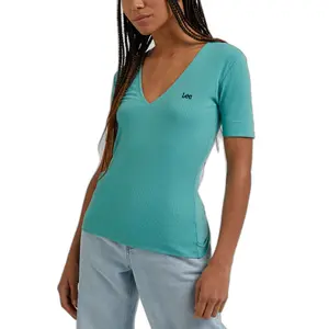 T-Shirt mit V-Ausschnitt, Damen Lee image-0