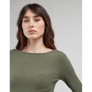 Camiseta de mujer de manga larga y cuello barco Lee image-4