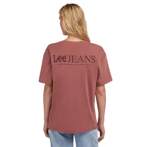 T-shirt de gola alta para mulher Lee Graphic image-1