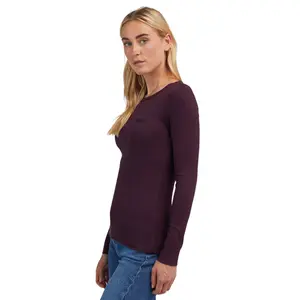 Geripptes Langarmshirt, Damen Lee image-0