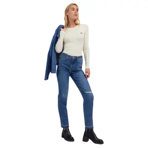 Geripptes Langarmshirt, Damen Lee image-1
