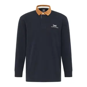 Polo de manga larga con cuello en contraste Lee image-0