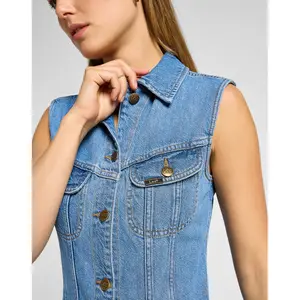 Women's long slim jean dress Lee image-5