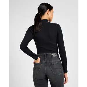 T-shirt de manga comprida com gola subida para mulher Lee image-2