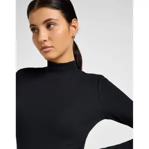 T-shirt de manga comprida com gola subida para mulher Lee image-4