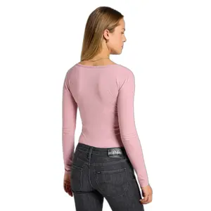 Camiseta de manga larga para mujer Lee Henley image-1