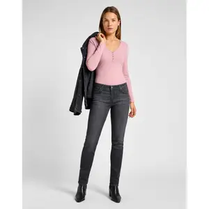 Camiseta de manga larga para mujer Lee Henley image-2