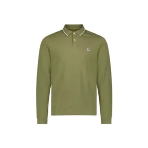 Polo de manga comprida em piqué Lee image-0