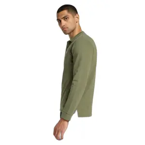 Polo de manga comprida em piqué Lee image-3