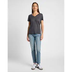 Camiseta de mujer con cuello de pico Lee image-1