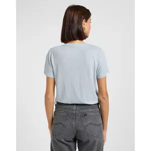 T-shirt com decote em V para mulher Lee image-2