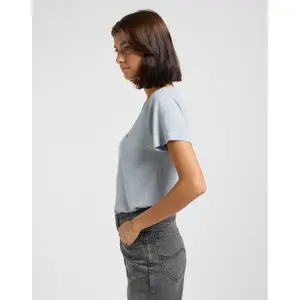T-shirt com decote em V para mulher Lee image-3