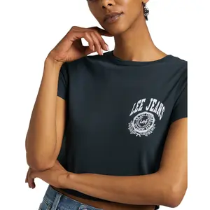 T-shirt femme Lee Shrunken Cropped image-4