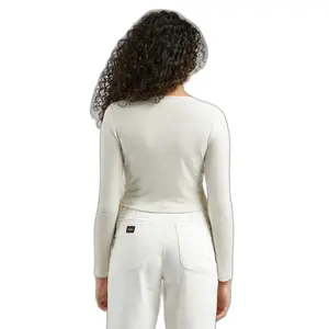 Cardigan côtelé court femme Lee image-1