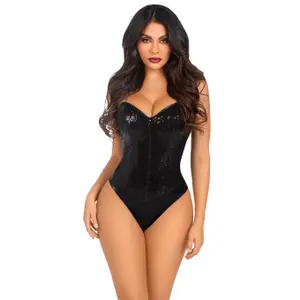 Body com Lantejoulas e Aço Mulher Leg Avenue image-0