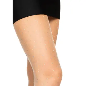 Women's Transparent Elastane Tights with Rhinestones Leg Avenue image-2