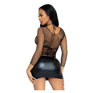 Women's Long Sleeve Mesh T-Shirt Leg Avenue image-2