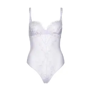 Body de renda e tule transparente mulher Leg Avenue image-0