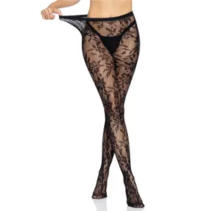 Lace Sexy Tights for Women Leg Avenue Floral Lace Pantyhose image-0
