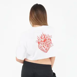Women's Cotton Crop T-Shirt Legea Cosmic Love image-1