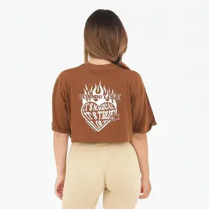 Women's Cotton Crop T-Shirt Legea Cosmic Love image-1