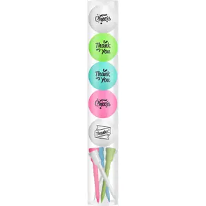 Golf balls with tees Legend Thank You (x5)